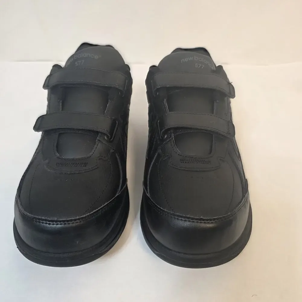 New Balance 577 Walking Shoes Mens Size 11 4E Black Hook & Loop Straps MW577VK